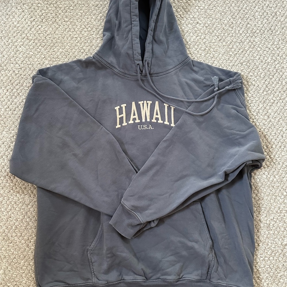 Hawaii U.S.A. Blue Hoodie
